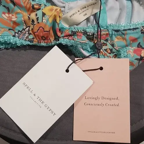 💕SPELL & THE GYPSY💕 Hendrix Bralette ~ Sky XXS Blue