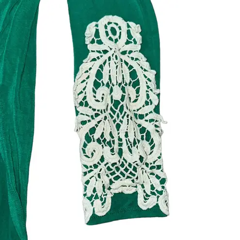 Fantastic Fawn Lime Lush Boutique Crochet Knit Long Sleeve T-Shirt