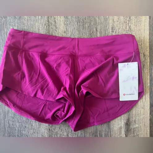 Lululemon NWT  Speed Up Lined Shorts 2.5" Running Magenta Purple Short 10 - Image 3
