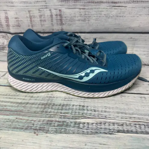 Saucony  Guide 13 Running Shoes Size 9 Blue Teal Supportive Stability Sneakers