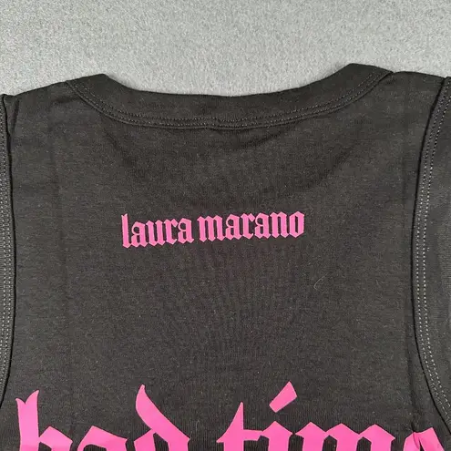 Laura Marano Good Time Bad Time Tank Top Womens L Crop Shirt Music Band Tour Black Size L