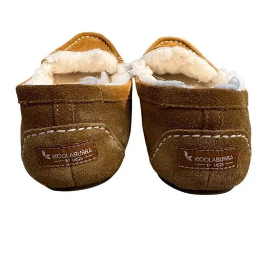 Koolaburra by Ugg Women's Brown Moccasin Slippers Faux Fur Lined Size 9