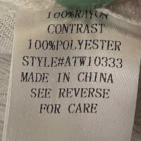 Andthewhy NWT And The Why Sleeveless Mock Neck Blouse Keyhole Back White Size Medium