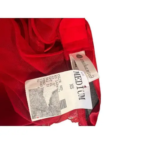 Enchanted Babydoll Red Nightie Sheer With Matching Thong Panty size S/M Size M