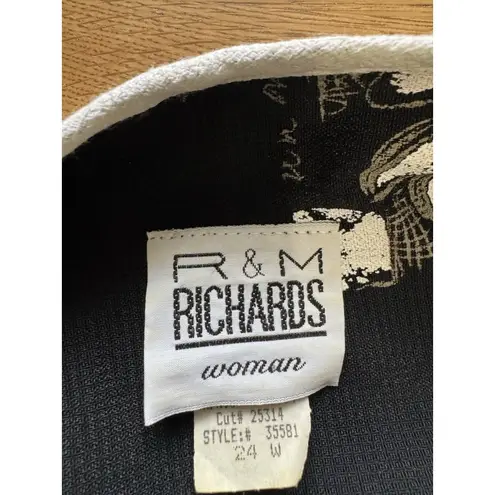 R & M Richards Women Blouse Pants Set With Necklace Set Size 24W Vintage USA Made - Image 5