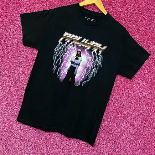 Aaliyah Rnb Retro Lighting Tshirt Size Small