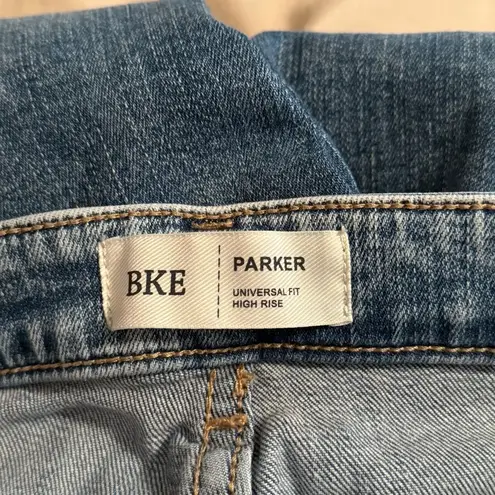 BKE Denim Buckle Parker Universal Fit High Rise Distressed Jeans Womens Size 26