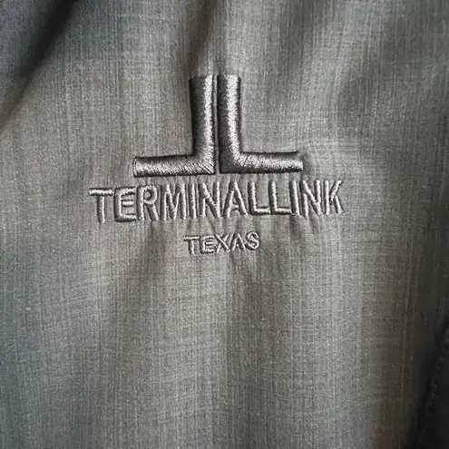 Eddie Bauer  Black Shaded Crosshatch Softshell Zip Up Jacket Large