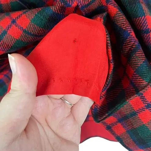 Cordon Of Philadelphia Vintage Women’s Size 8 Red Plaid Wool Lined Skirt