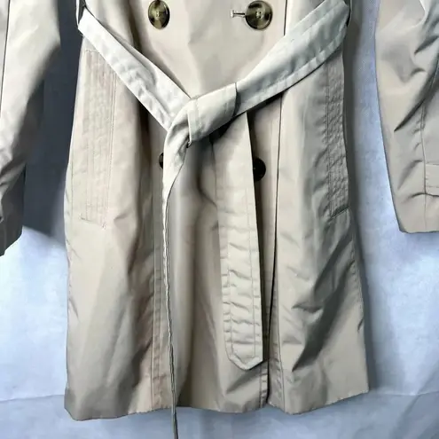 London Fog Khaki Trench Coat Double Breasted Belted Size XL