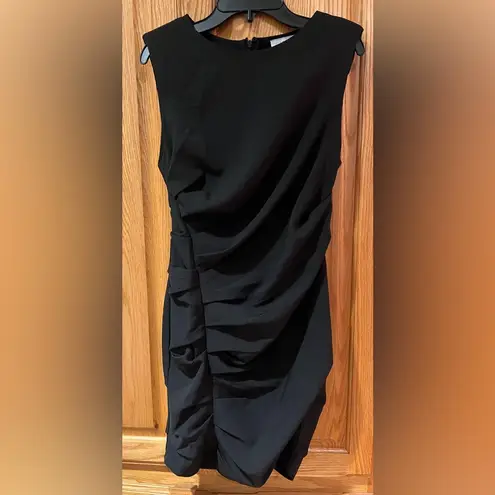 Lush Clothing Lush Black Side Ruched Sleeveless Bodycon Cocktail Mini Dress Size Small