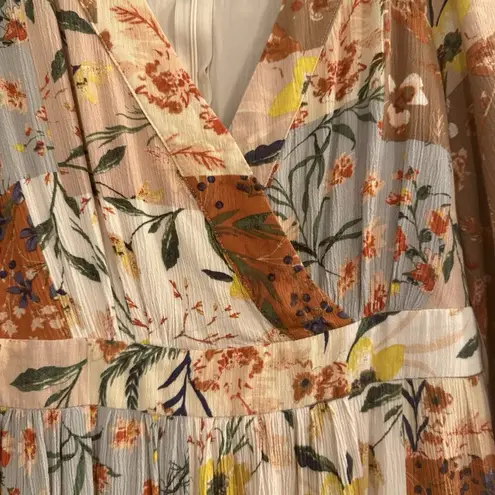 Fate Midi Dress Sz Small Patchwork Boho Peasant Western Romantic Feminine Flowy