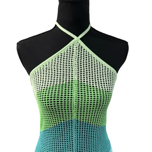 NWT! PQ Swim Daria Cover Up Crochet Festival Dress in Emerald Bay