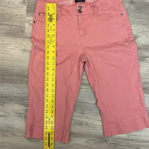 Sonoma Pink Denim Capri Stretchy Women's Jeans Size 8