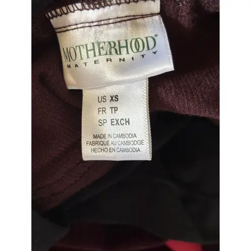 Motherhood Maternity Corduroy Pants XS Skinny Fit – 5 Pocket Style – Dark Purple Size undefined