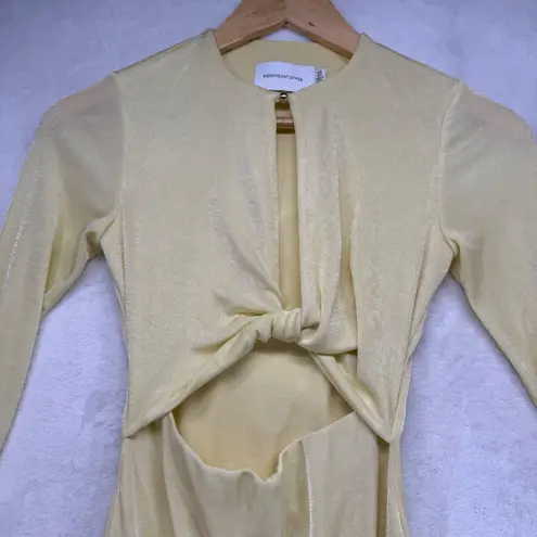 Revolve Significant Other Monza Cutout Maxi Dress Party Cocktail butter Yellow 2