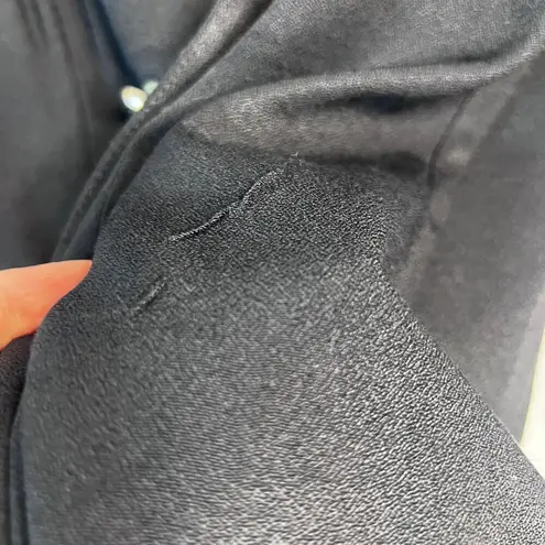 Danny & Nicole Black Green Animal Print Contrast Novelty Button Blazer Dress 10P