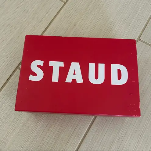 NWT STAUD Solange Tan Snakeskin Heels Size 39