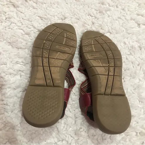 Aerosoles Wip Gloss Striped Stretchy Multi Strap Sandals Rainbow 8