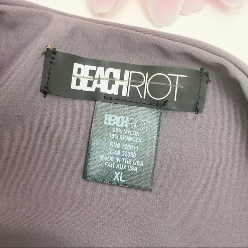 Beach Riot Island Bikini Bottom: Deep Plum