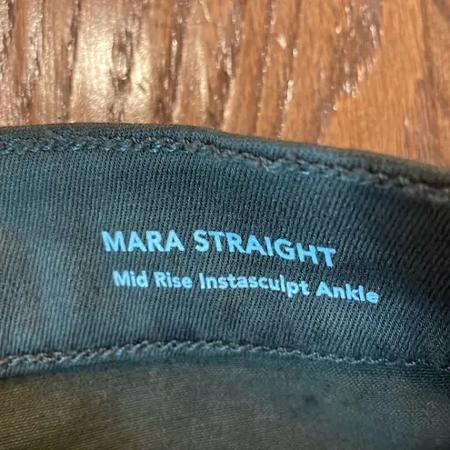 DL1961 NWT Mara straight leg greenācoated pant size 28