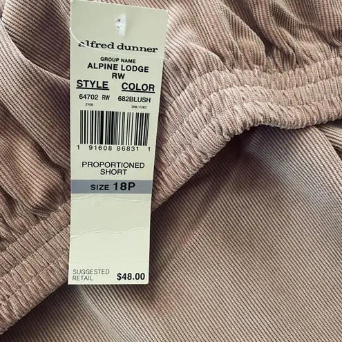 Alfred Dunner Petite Alfred Dunner Sleek Corduroy Short Length Pants