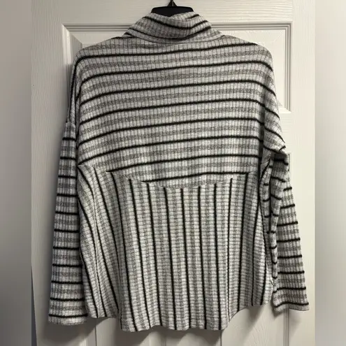 Saturday Sunday Anthropologie Pippa Hacci Turtleneck Stripe High