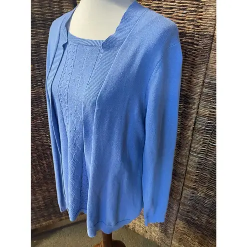 Blair EUC! Open Cardigan W/ Attached Sweater Camisole M