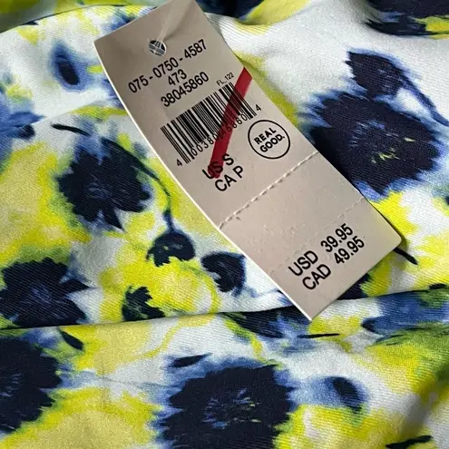 Aerie Ruched Swim Skirt NWT Floral Misty Sky