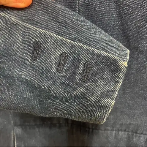 Rachel Roy RACHEL Denim Peplum Style Two Button Blazer size small