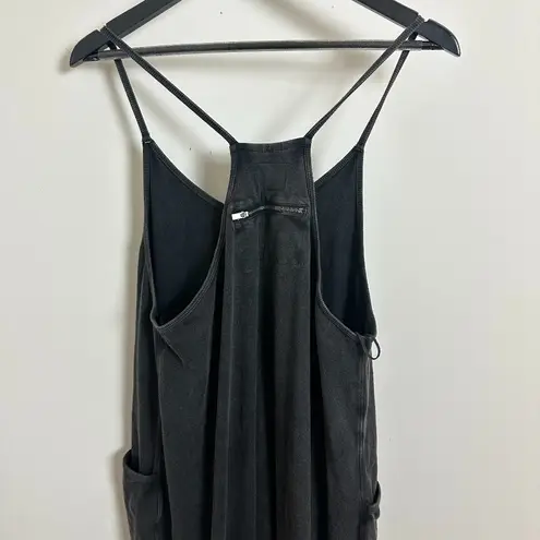 FREE PEOPLE Movement Hot Shot Onesie in Washed Black Size Small