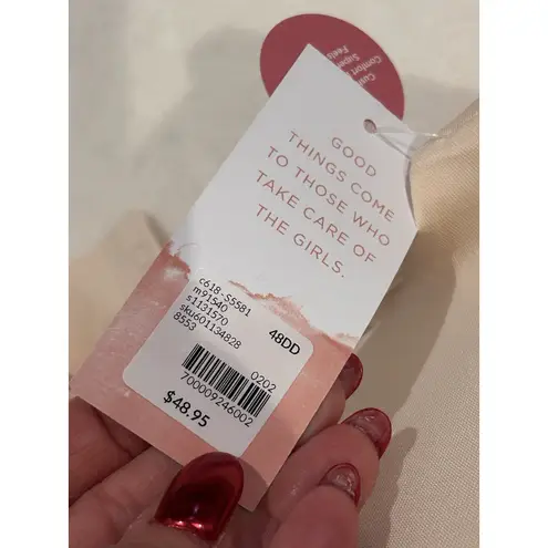 Cacique Lane Bryant Bra French Full Coverage Cooling Ivory Women's 48DD New