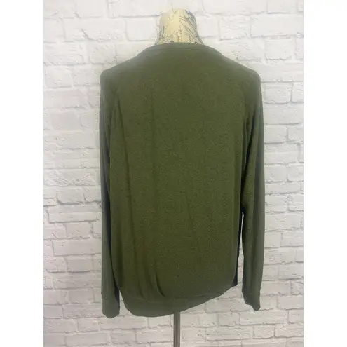 Buffalo by David Bitton Long Sleeve Casual Green Blouse