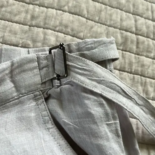 Poetry light grey Pull-On elastic waist Wide tapered Leg Linen pants 18/20”