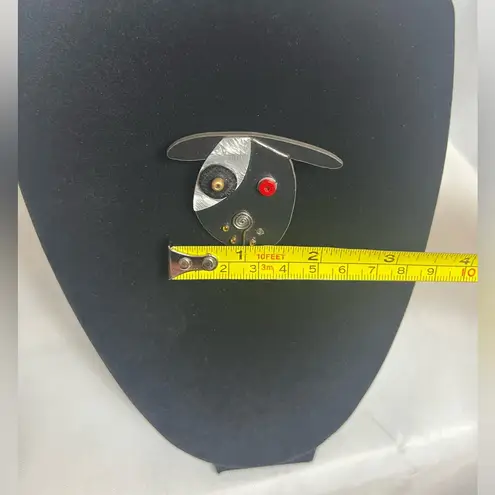 Unique Dog Pin Brooch Vintage Mutli Texture Piece Black