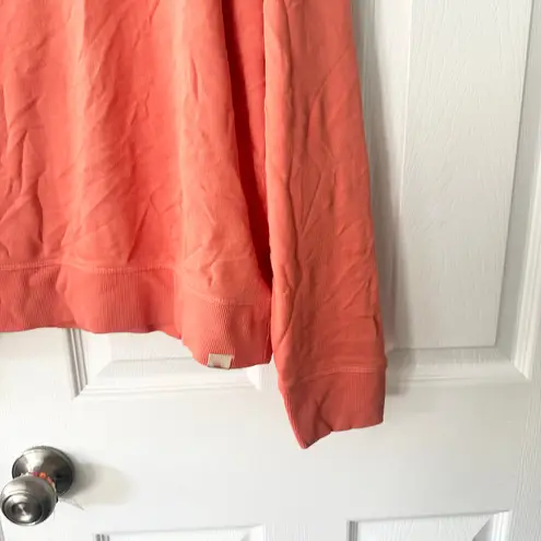 Faherty Bright Orange Sudadera Coastal Cloud Crewneck Sweater Medium