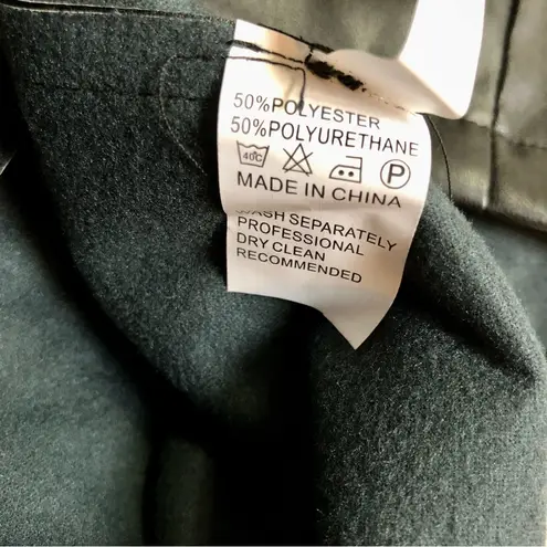 Avantlook NWT Faux Leather Mini Dress Square Neckline Puffy Sleeves Sexy Goth L