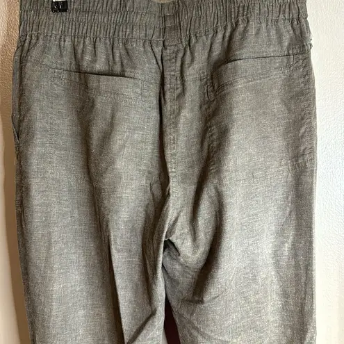 prAna  Pants Hemp Blend Joggers Dark Green Size Medium