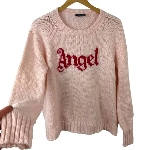 Wooden Ships  Caprice Angel Knit Sweater Pink Sapphire Mohair Wool Slouchy Medium