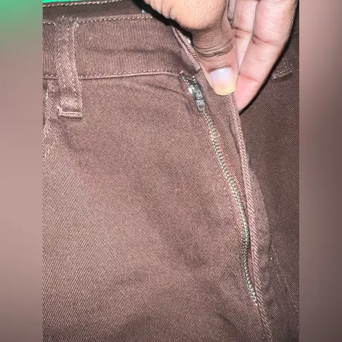 We Wore What Icon Classic Brown Women's Straight Leg Jeans size 31