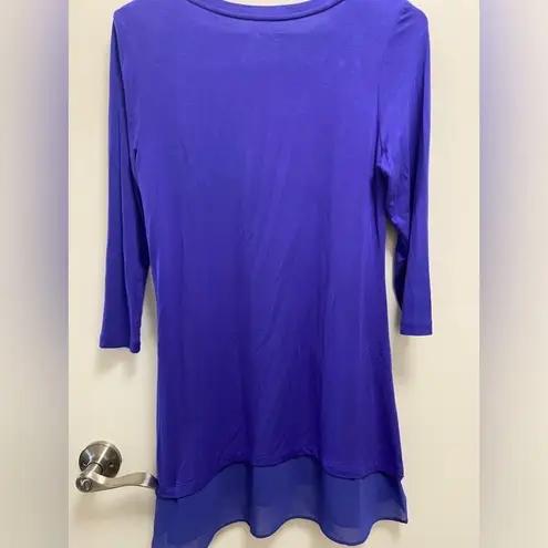 LOGO By Lori Goldstein  purple dress