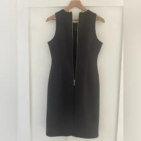 Calvin Klein  Sleeveless Scuba Sheath Dress in Black LBD Size 8