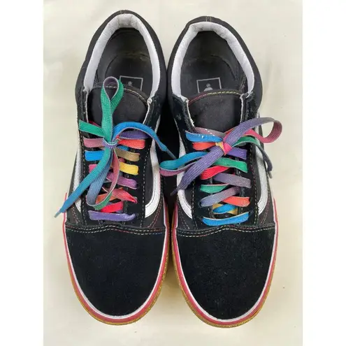 Vans  Unisex Black Rainbow Chunky Sole Shoes/Sneakers Size M8.5 W10 SKU 4791