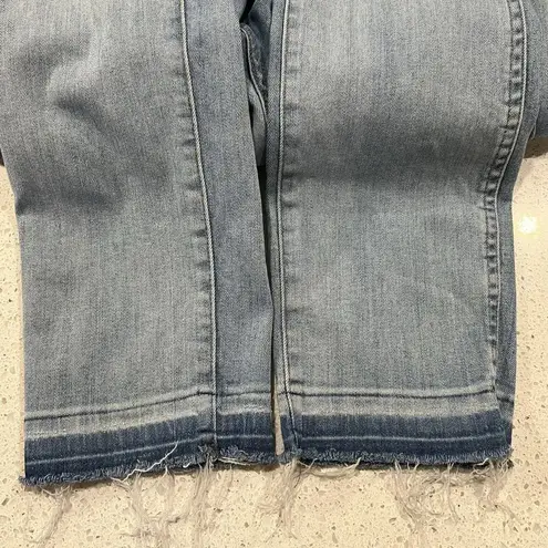 J. Crew Size 23 Jeans Vintage Straight Eco in Light Destroyed Vintage Wash Blue