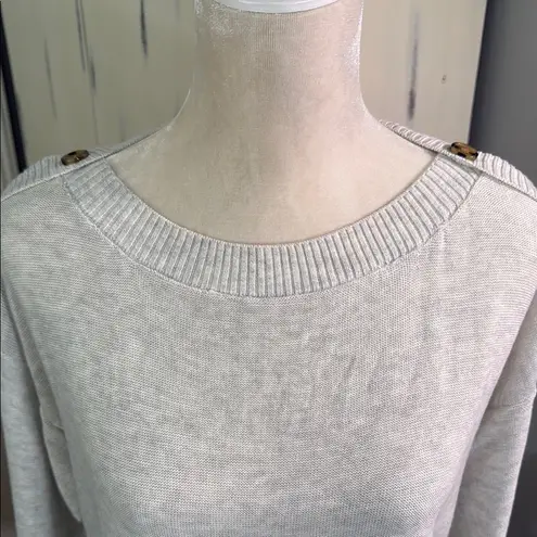 Verve Ami Gray Long Sleeve Relaxed Light weight sweater