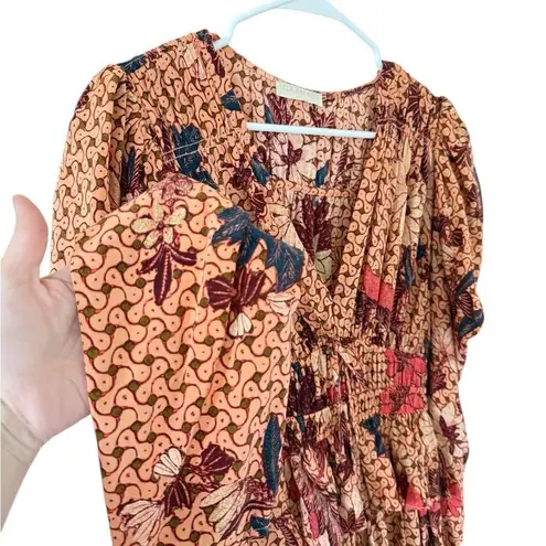 Ulla Johnson Oni Ruffled Printed Silk Crepe De Chine Mini Dress