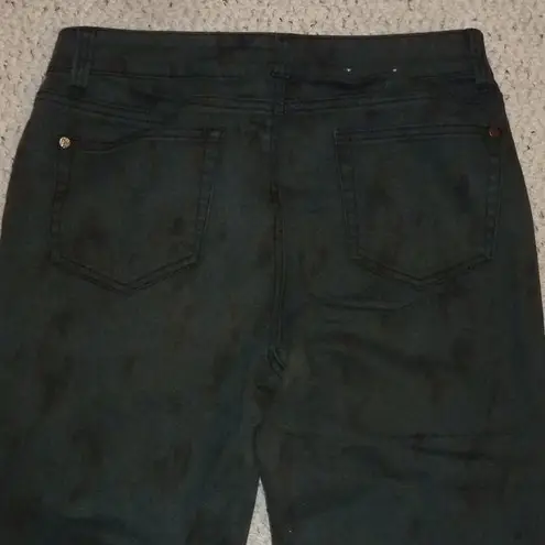 MiracleSuit Miracle Body Black Mid-Rise Jeans, Leopard Print, Short 6