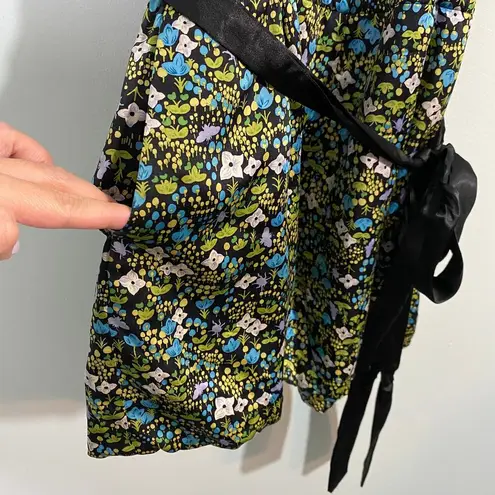 Tibi New York Women's Multicolor Floral Silk Quarter Sleeve Romper