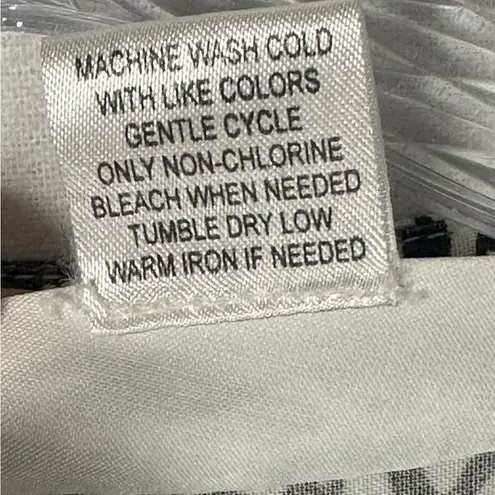 Serengeti Womens XL Elephant Print V Neck Tunic Top Rayon Made In India Boho Black