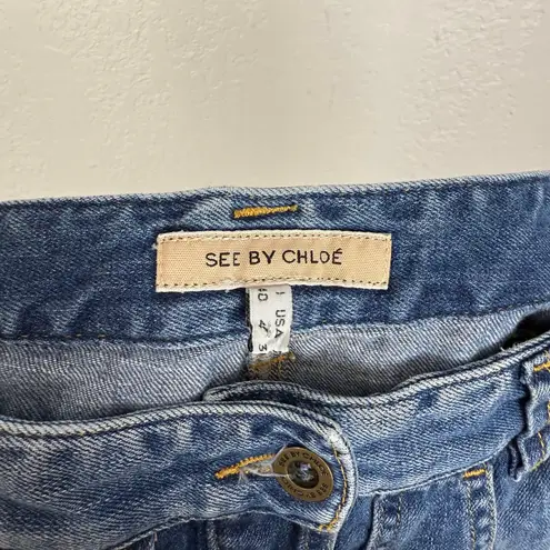 See By Chloe See by Chloé Flare Wide Leg Button Fly Jeans Size 4 - Image 6